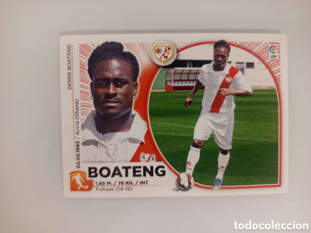 Cromos de F&uacute;tbol: ❇️ CROMO ⚽ BOATENG RAYO VALLECANO 14 15 2014 2015 ESTE PANINI SIN PEGAR ❇️