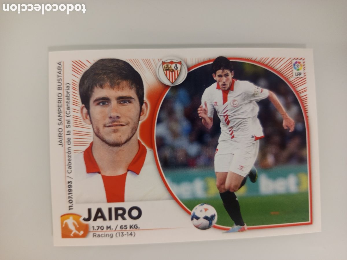 Cromos de F&uacute;tbol: ❇️ CROMO ⚽ JAIRO SEVILLA 14 15 2014 2015 ESTE PANINI SIN PEGAR ❇️