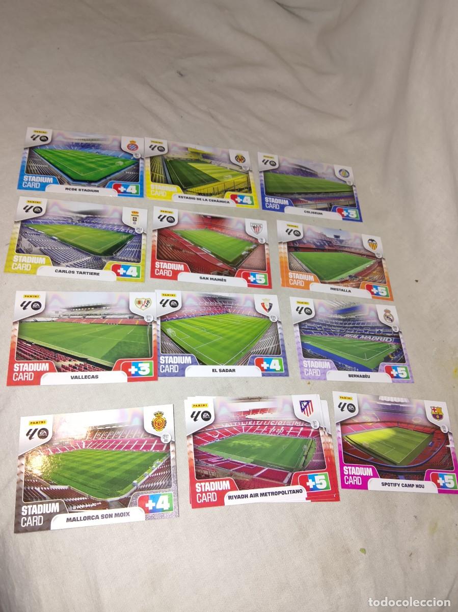 Cromos de F&uacute;tbol: 12 cromos adrenalyn 2025/26 stadium card
