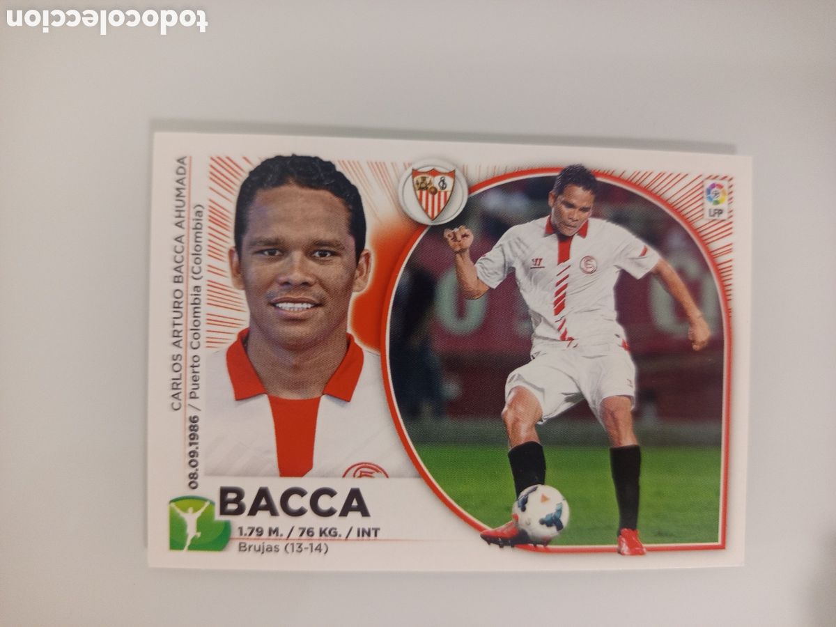 Cromos de F&uacute;tbol: ❇️ CROMO ⚽ BACCA SEVILLA 14 15 2014 2015 ESTE PANINI SIN PEGAR ❇️