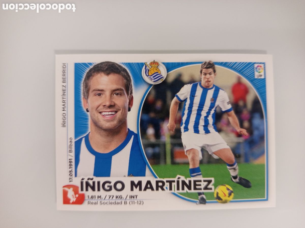 Cromos de F&uacute;tbol: ❇️ CROMO ⚽ &Iacute;&Ntilde;IGO MART&Iacute;NEZ REAL SOCIEDAD 14 15 2014 2015 ESTE PANINI SIN PEGAR ❇️