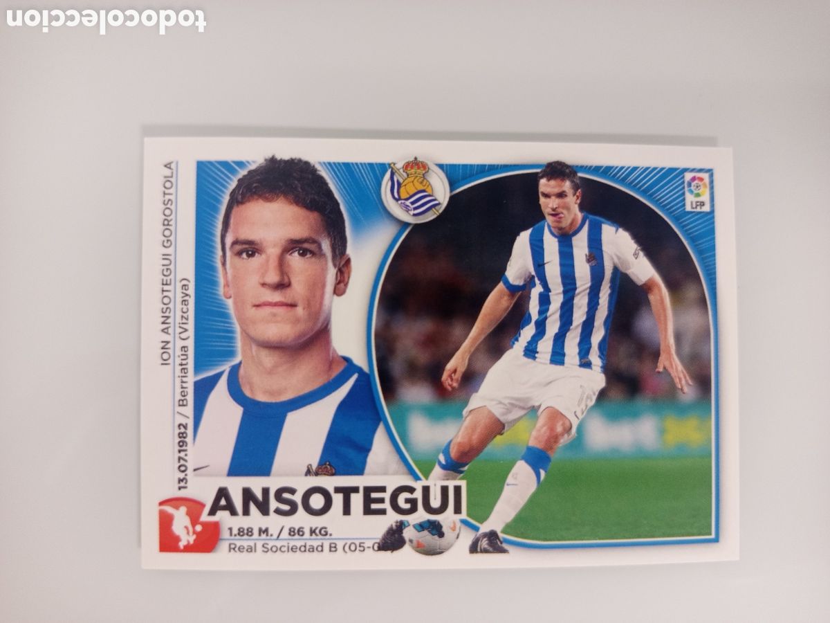 Cromos de F&uacute;tbol: ❇️ CROMO ⚽ ANSOTEGUI REAL SOCIEDAD 14 15 2014 2015 ESTE PANINI SIN PEGAR ❇️