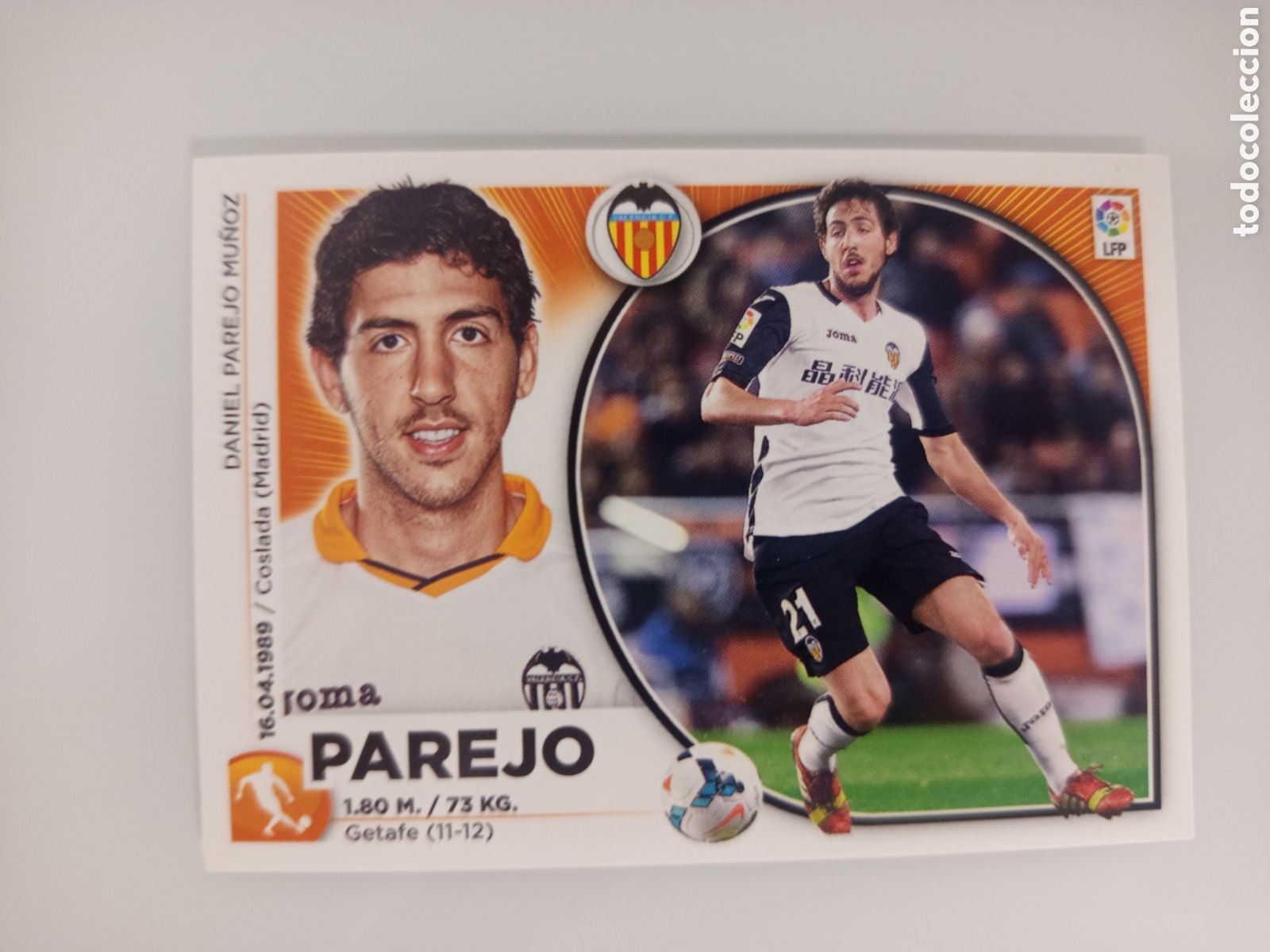 Cromos de F&uacute;tbol: ❇️ CROMO ⚽ PAREJO VALENCIA 14 15 2014 2015 ESTE PANINI SIN PEGAR ❇️