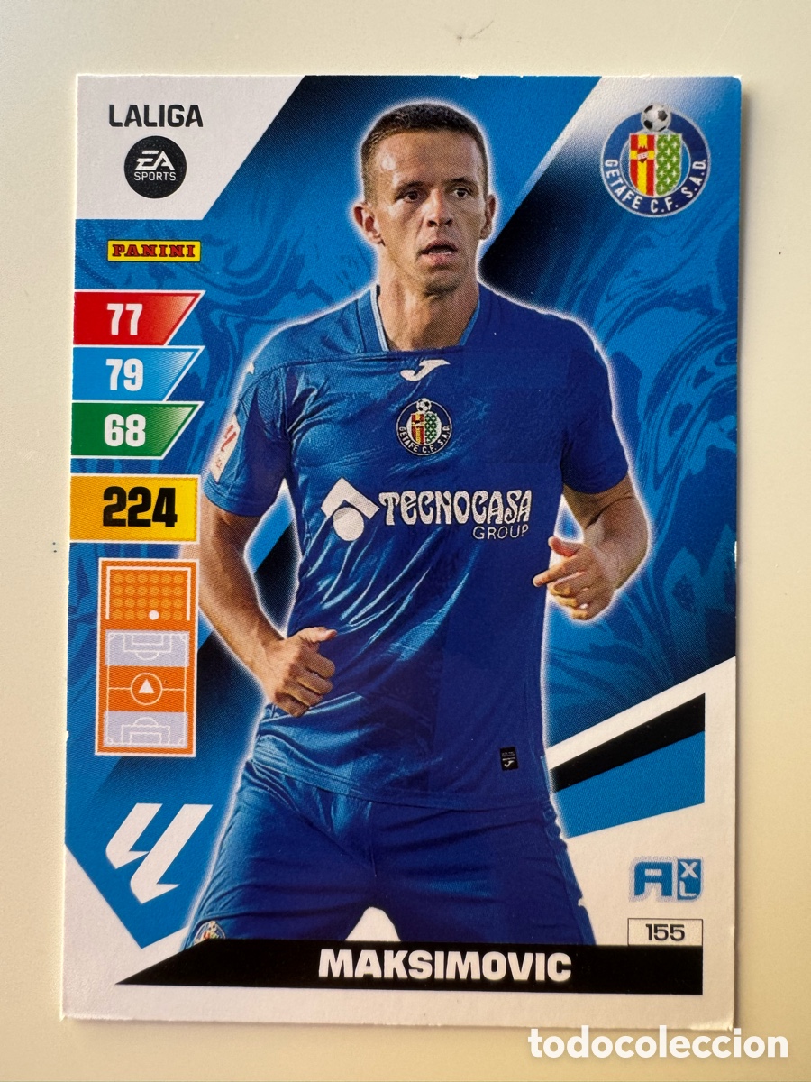 Cromos de F&uacute;tbol: PANINI ADRENALYN XL La Liga 2023 2024 23 24 Nemanja Maksimović Getafe CF N&ordm;155