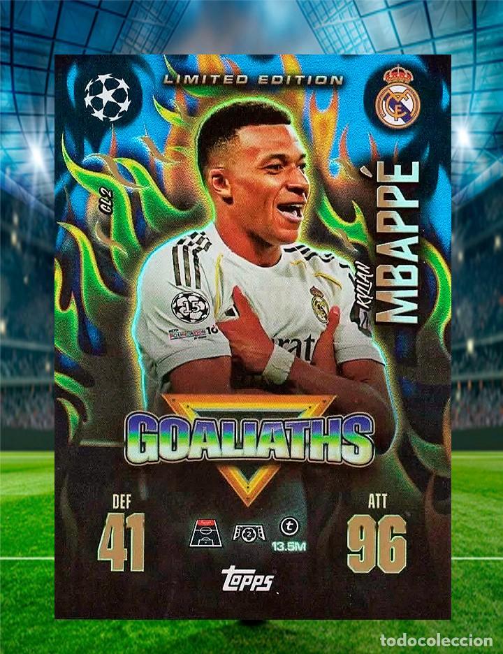 Cromos de F&uacute;tbol: Kylian Mbapp&eacute; - GL 2 - Goaliaths - Match Attax Champions League Extra 2025/2026