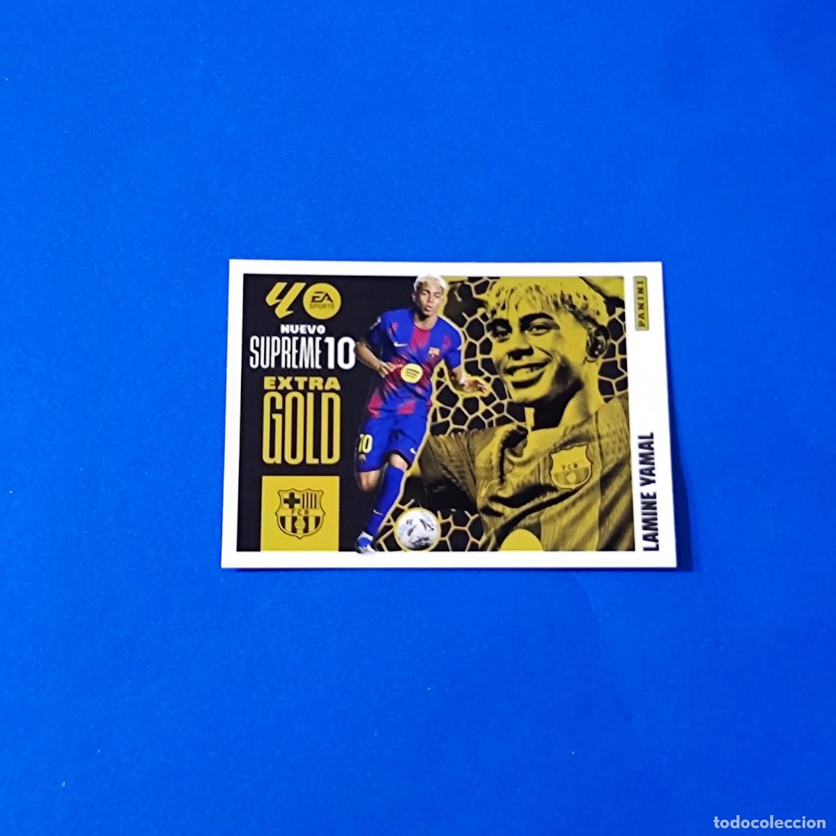 Cromos de F&uacute;tbol: Liga Este 2025 2026 / 25 26 Extra Gold Supreme 10 Lamine Yamal Barcelona