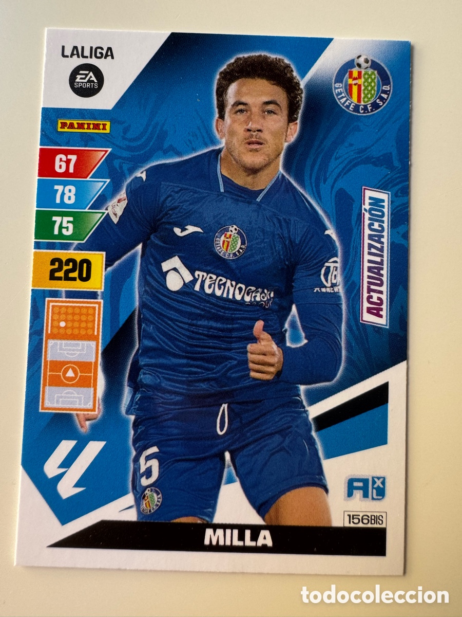 Cromos de F&uacute;tbol: PANINI ADRENALYN XL La Liga 2023 2024 23 24 ACTUALIZACI&Oacute;N Luis Milla Getafe CF N&ordm; 156 BIS