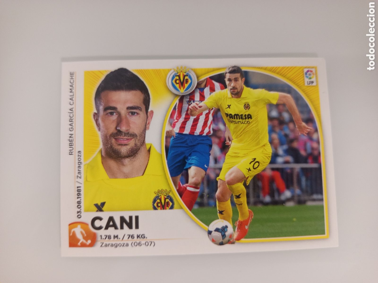 Cromos de F&uacute;tbol: ❇️ CROMO ⚽ CANI VILLARREAL 14 15 2014 2015 ESTE PANINI SIN PEGAR ❇️