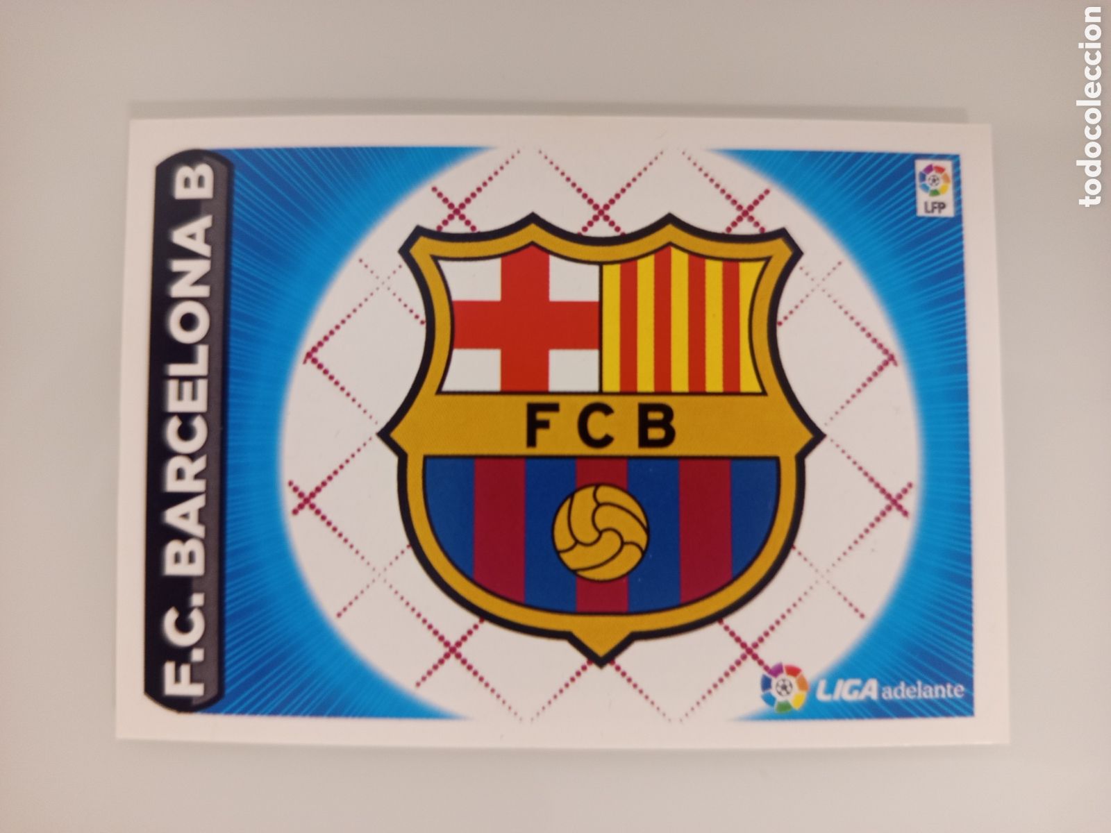 Cromos de F&uacute;tbol: ❇️ CROMO ⚽ ESCUDO BARCELONA B LIGA ADELANTE 14 15 2014 2015 ESTE PANINI SIN PEGAR ❇️