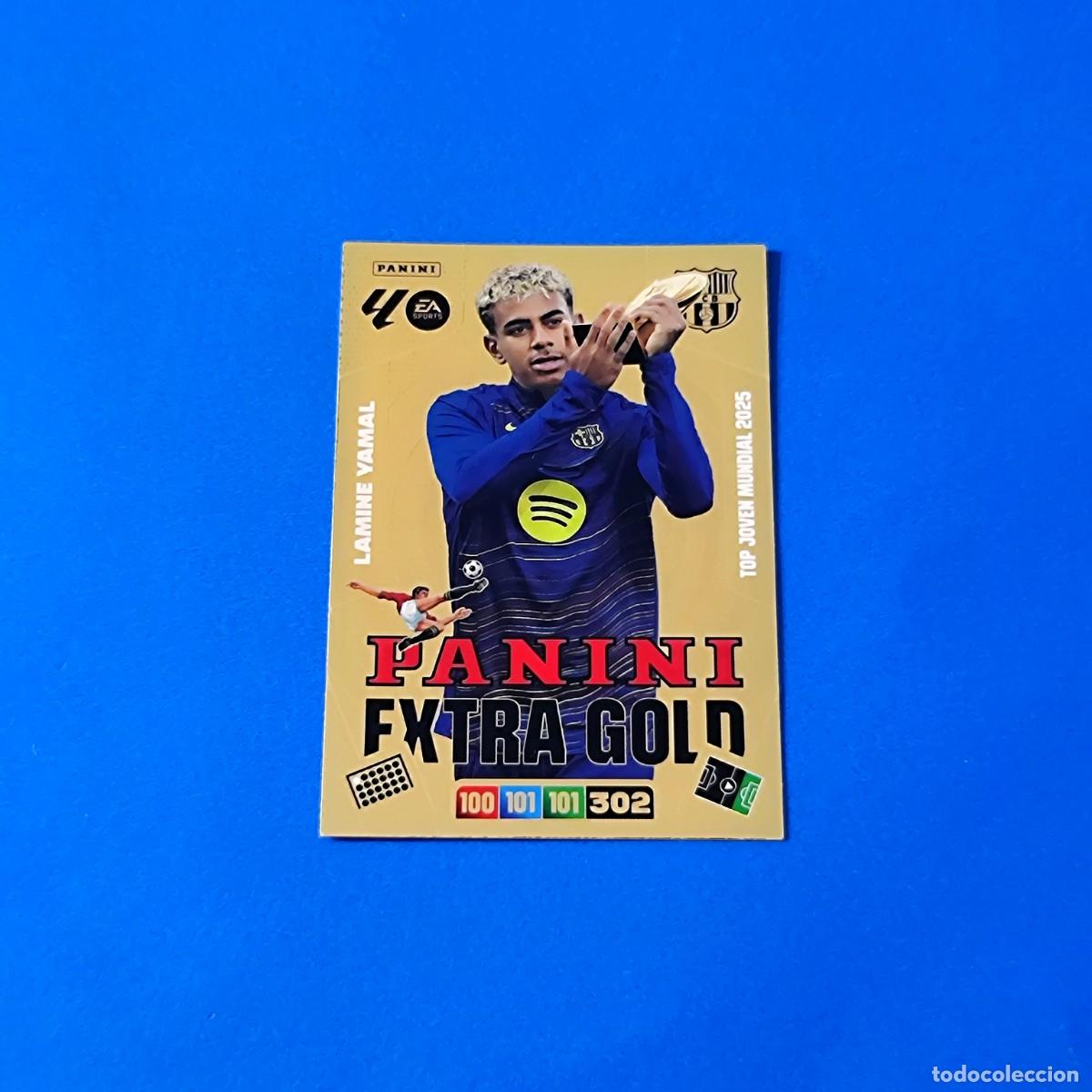 Cromos de F&uacute;tbol: Adrenalyn 2025 2026 / 25 26 Lamine Yamal Panini Extra Gold Barcelona
