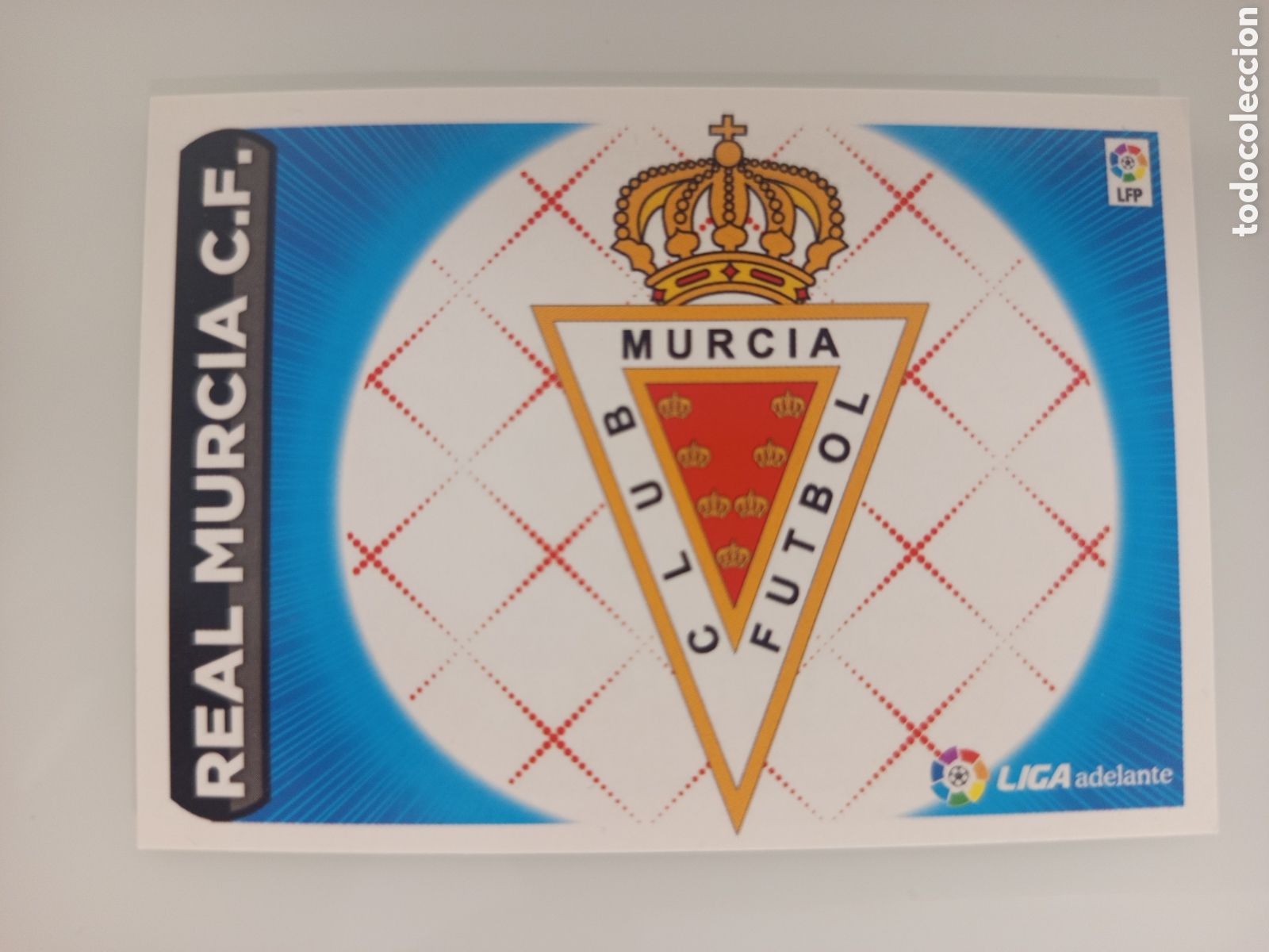 Cromos de F&uacute;tbol: ❇️ CROMO ⚽ ESCUDO MURCIA LIGA ADELANTE 14 15 2014 2015 ESTE PANINI SIN PEGAR ❇️