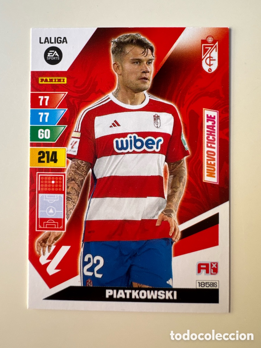 Cromos de F&uacute;tbol: PANINI ADRENALYN XL La Liga 2023 2024 23 24 Kamil Piątkowski Granada CF N&ordm; 185 BIS