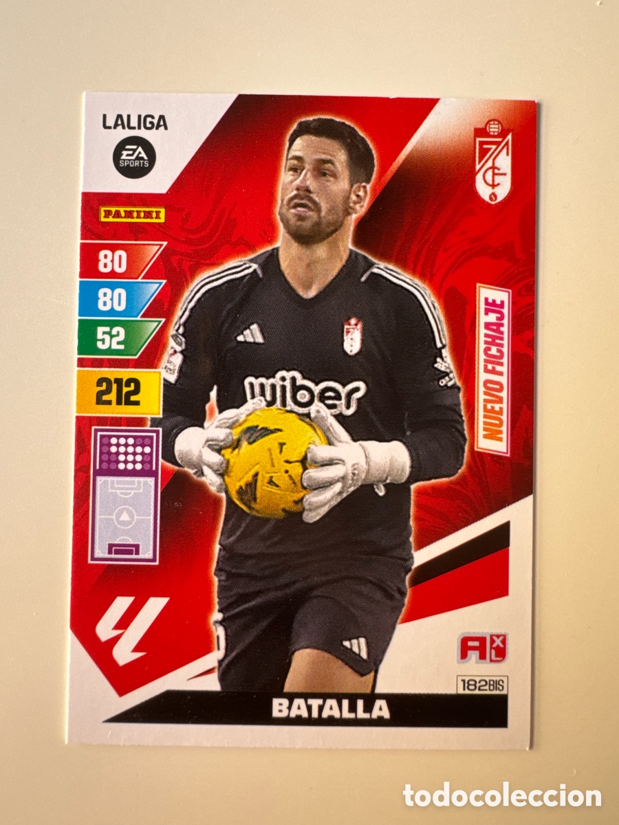 Cromos de F&uacute;tbol: PANINI ADRENALYN XL La Liga 2023 2024 23 24 Ra&uacute;l Fern&aacute;ndez Granada CF N&ordm; 182 BIS