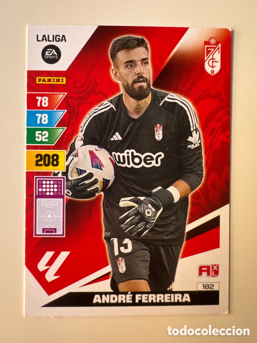 Cromos de F&uacute;tbol: PANINI ADRENALYN XL La Liga 2023 2024 23 24 Andr&eacute; Ferreira Granada CF N&ordm; 182