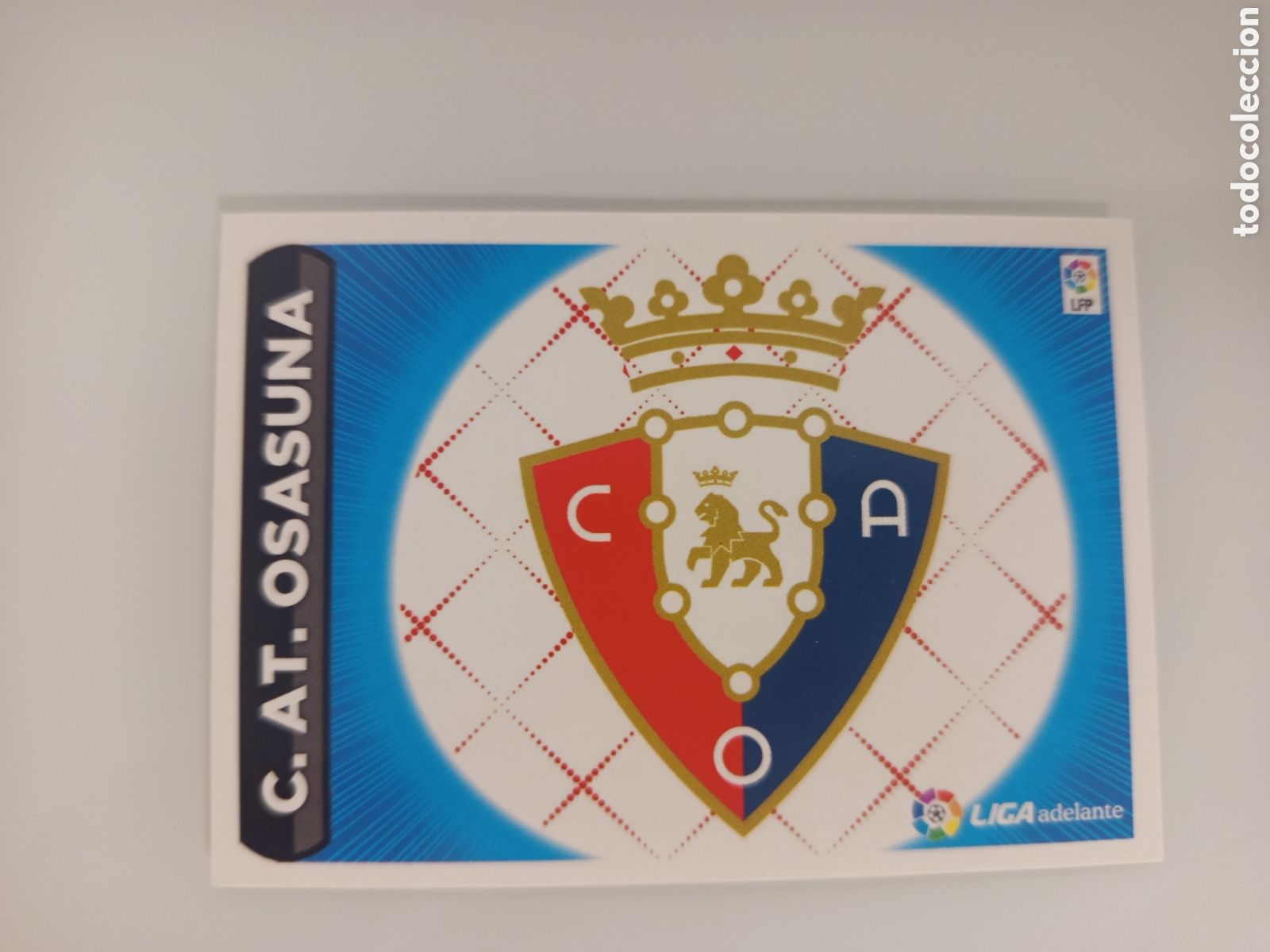 Cromos de F&uacute;tbol: ❇️ CROMO ⚽ ESCUDO OSASUNA LIGA ADELANTE 14 15 2014 2015 ESTE PANINI SIN PEGAR ❇️
