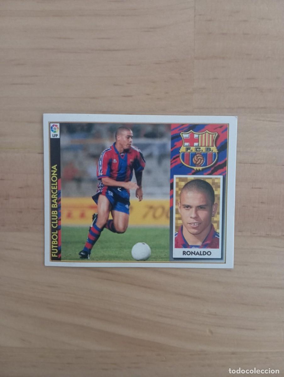 Cromos de F&uacute;tbol: RONALDO NAZARIO R9 CROMO LIGA 1997 1998 97 98 EDICIONES ESTE FC BARCELONA NUNCA PEGADO