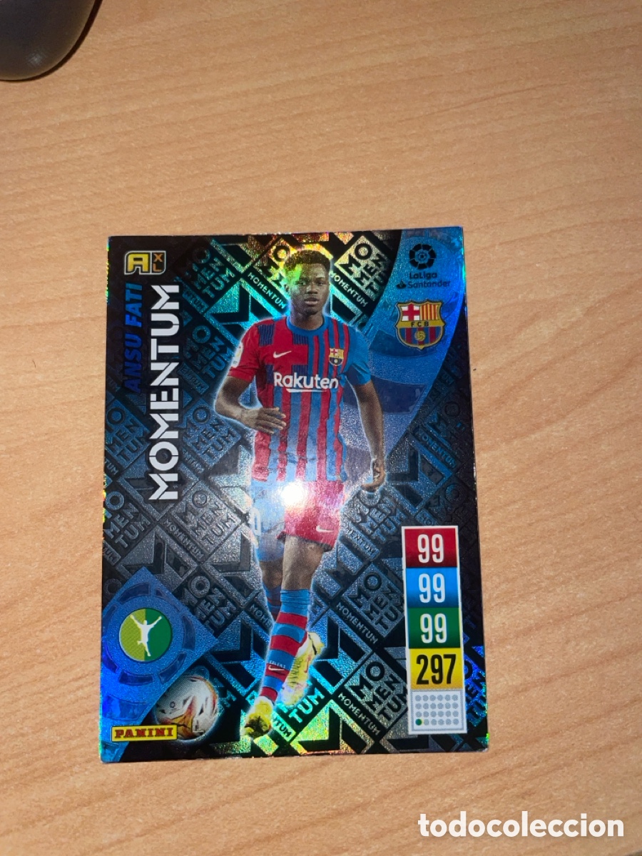 Cromos de F&uacute;tbol: Ansu Fati momentum 2021-2022