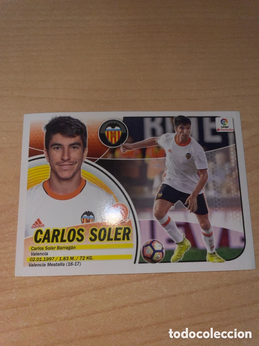 Cromos de F&uacute;tbol: Carlos soler 2016-2017 rookie