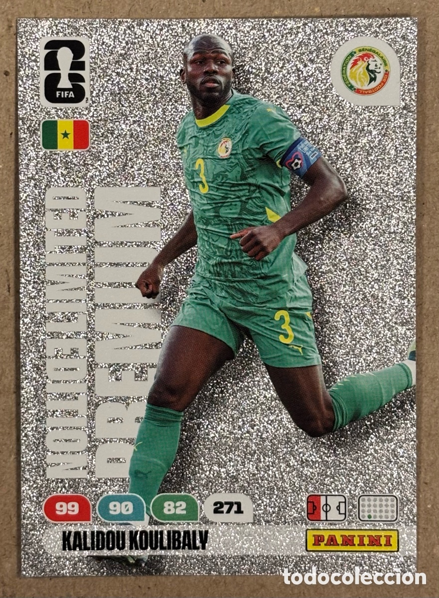 Cromos de F&uacute;tbol: KALIDOU KOULIBALY (SENEGAL). CARTA LIMITED EDITION PREMIUM PANINI ADRENALYN XL FIFA WORLD CUP 2026
