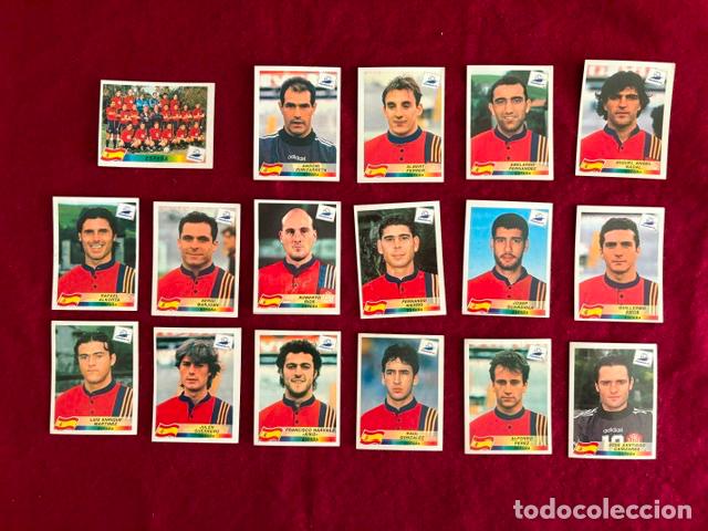 Cromos de F&uacute;tbol: PANINI MUNDIAL FRANCIA 98 - SET COMPLETO ESPA&Ntilde;A (NO POP UP)
