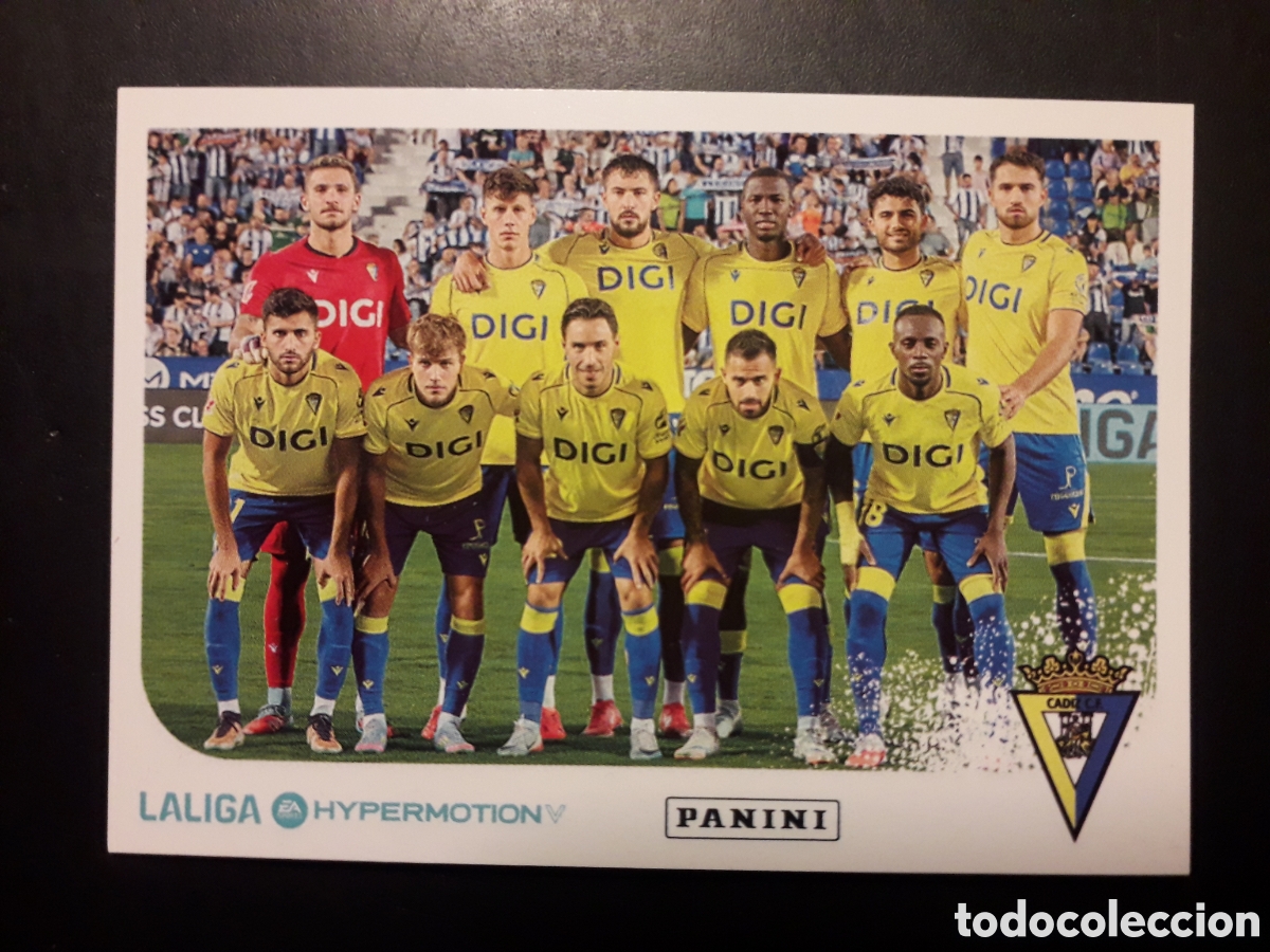 Cromos de F&uacute;tbol: EQUIPO ALINEACION C&Aacute;DIZ N&deg; 79 LALIGA HYPERMOTION 25 26 2025 2026 PANINI SIN PEGAR PEDIDO M&Iacute;NIMO 3&euro;.