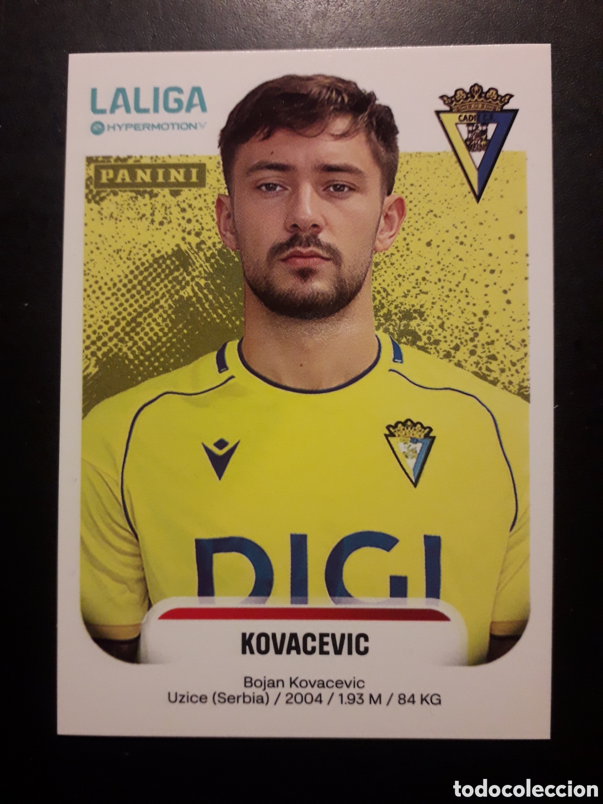 Cromos de F&uacute;tbol: KOVACEVIC C&Aacute;DIZ N&deg; 84 LALIGA HYPERMOTION 25 26 2025 2026 PANINI SIN PEGAR PEDIDO M&Iacute;NIMO 3&euro;