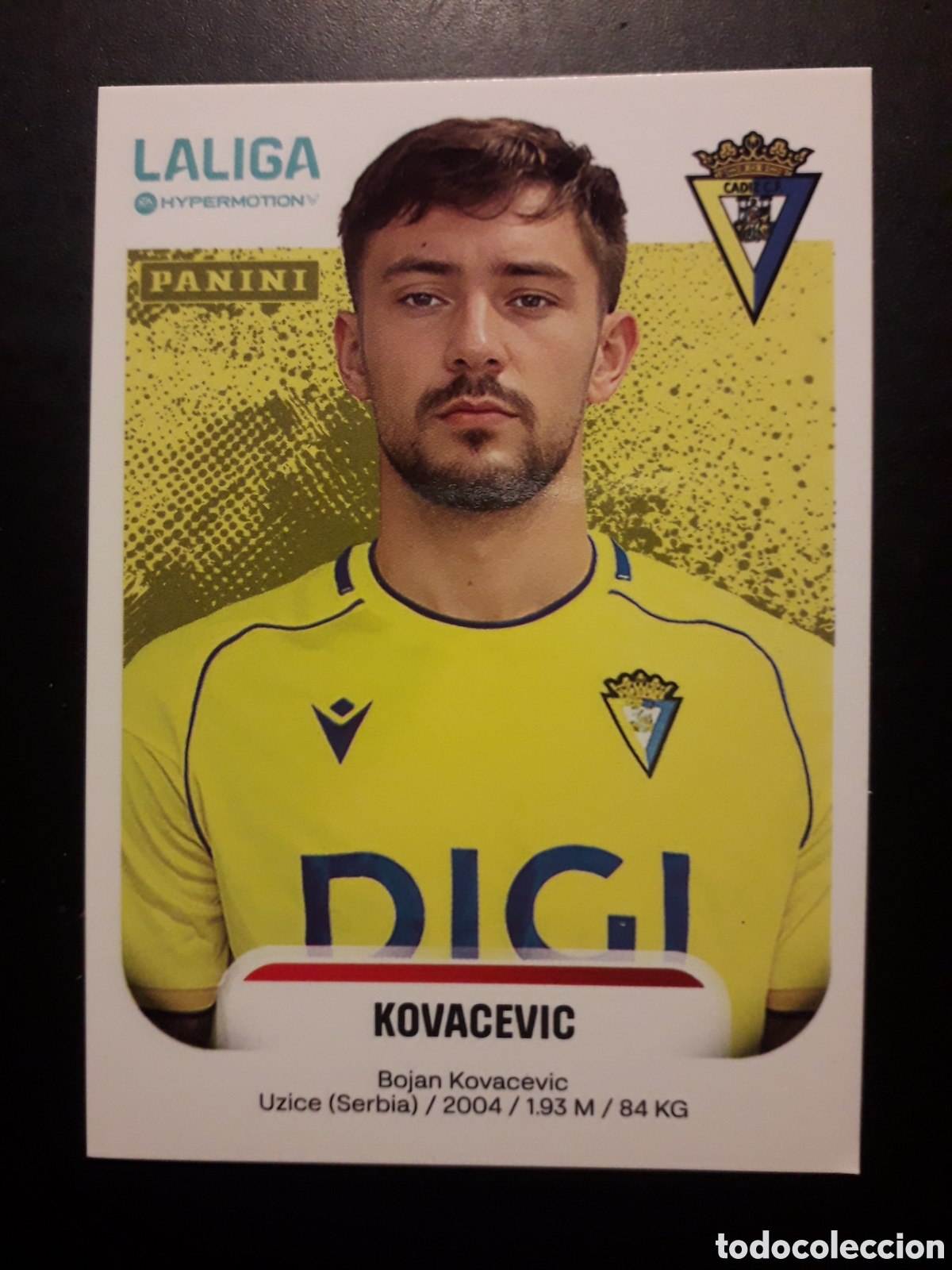Cromos de F&uacute;tbol: KOVACEVIC C&Aacute;DIZ N&deg; 84 LALIGA HYPERMOTION 25 26 2025 2026 PANINI SIN PEGAR PEDIDO M&Iacute;NIMO 3&euro;