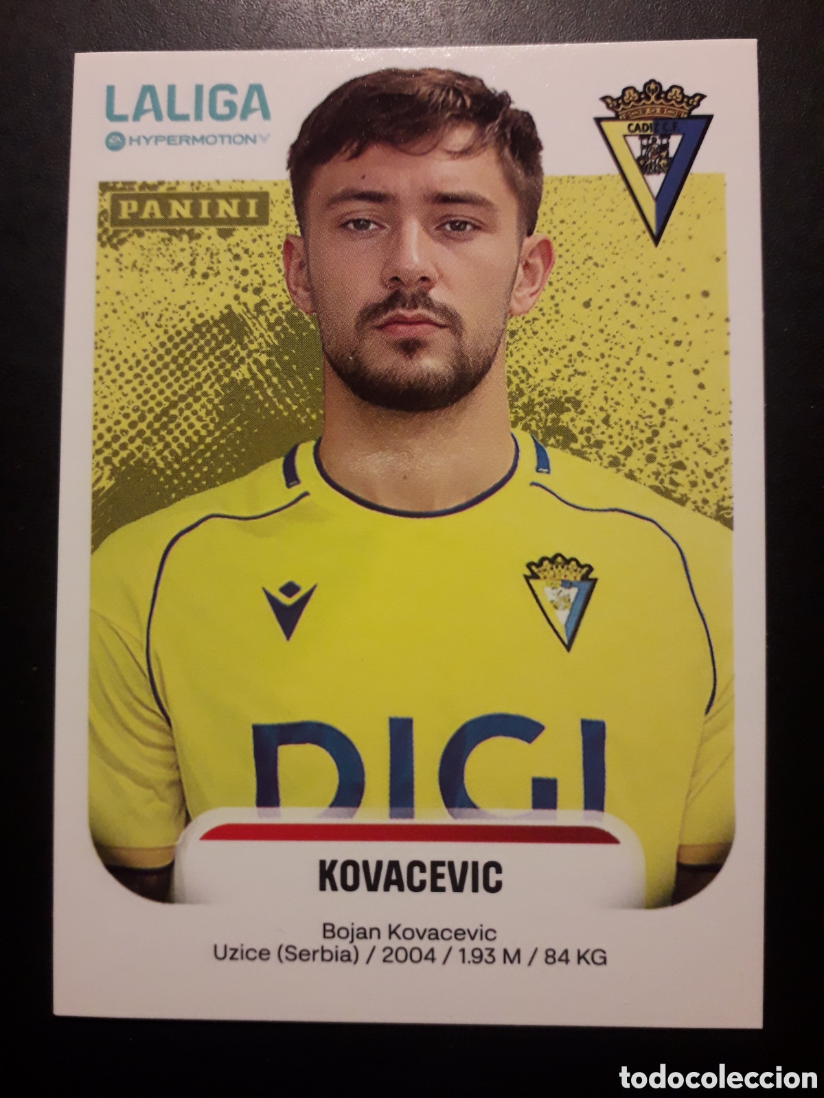 Cromos de F&uacute;tbol: KOVACEVIC C&Aacute;DIZ N&deg; 84 LALIGA HYPERMOTION 25 26 2025 2026 PANINI SIN PEGAR PEDIDO M&Iacute;NIMO 3&euro;