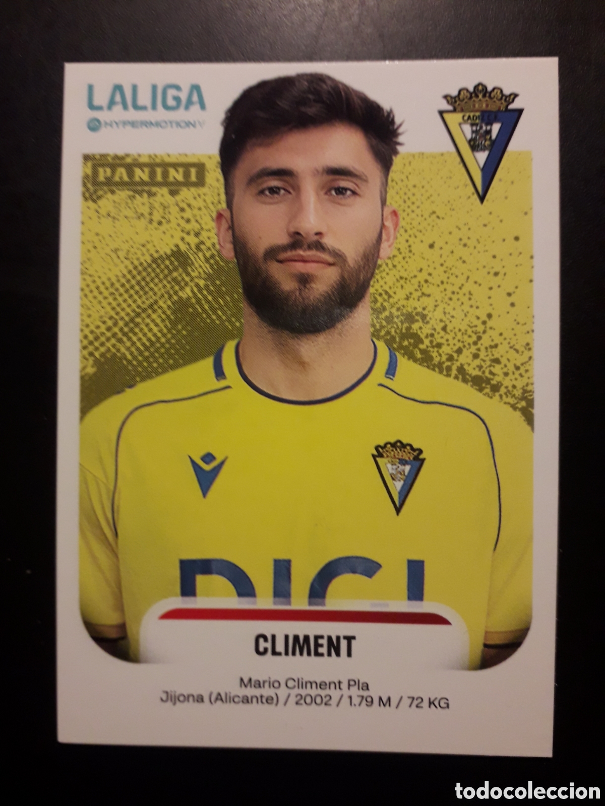 Cromos de F&uacute;tbol: CLIMENT C&Aacute;DIZ N&deg; 86 LALIGA HYPERMOTION 25 26 2025 2026 PANINI SIN PEGAR PEDIDO M&Iacute;NIMO 3&euro;.