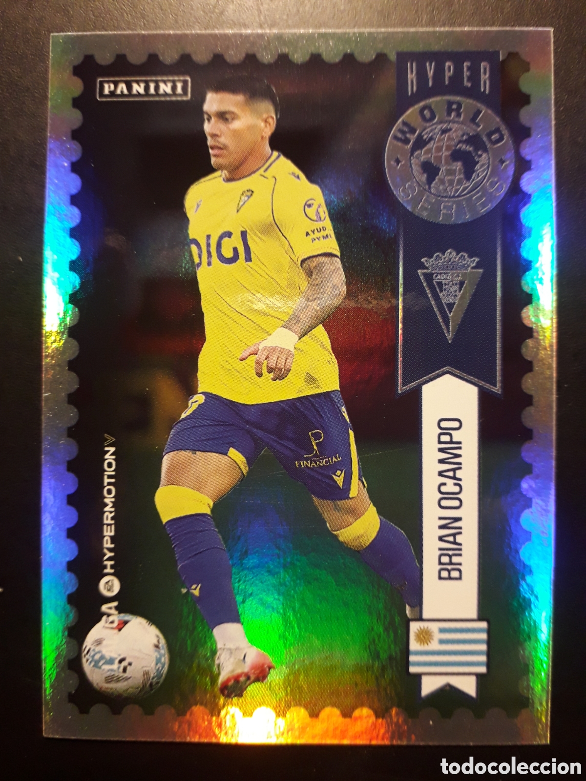 Cromos de F&uacute;tbol: BRIAN OCAMPO, HYPER WORLD C&Aacute;DIZ N&deg; 440 LALIGA HYPERMOTION 25 26 2025 2026 PANINI PEDIDO M&Iacute;NIMO 3&euro;