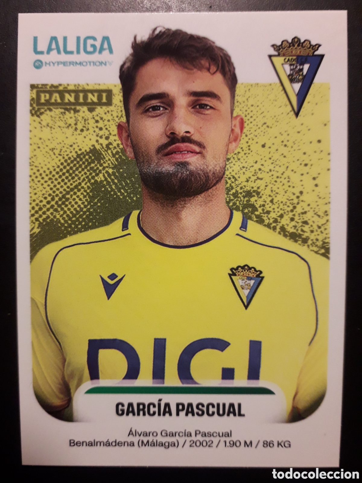 Cromos de F&uacute;tbol: GARC&Iacute;A PASCUAL C&Aacute;DIZ N&deg; 95 LALIGA HYPERMOTION 25 26 2025 2026 PANINI SIN PEGAR PEDIDO M&Iacute;NIMO 3&euro;