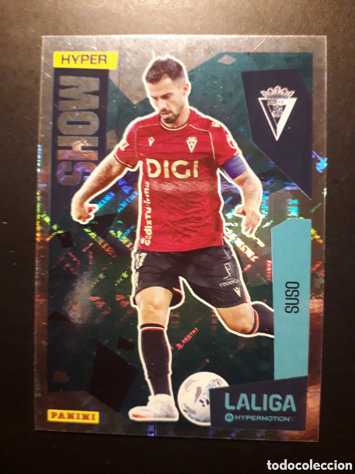 Cromos de F&uacute;tbol: SUSO C&Aacute;DIZ HYPER SHOW N&deg; 433 LALIGA HYPERMOTION 25 26 2025 2026 PANINI SIN PEGAR PEDIDO M&Iacute;NIMO 3&euro;