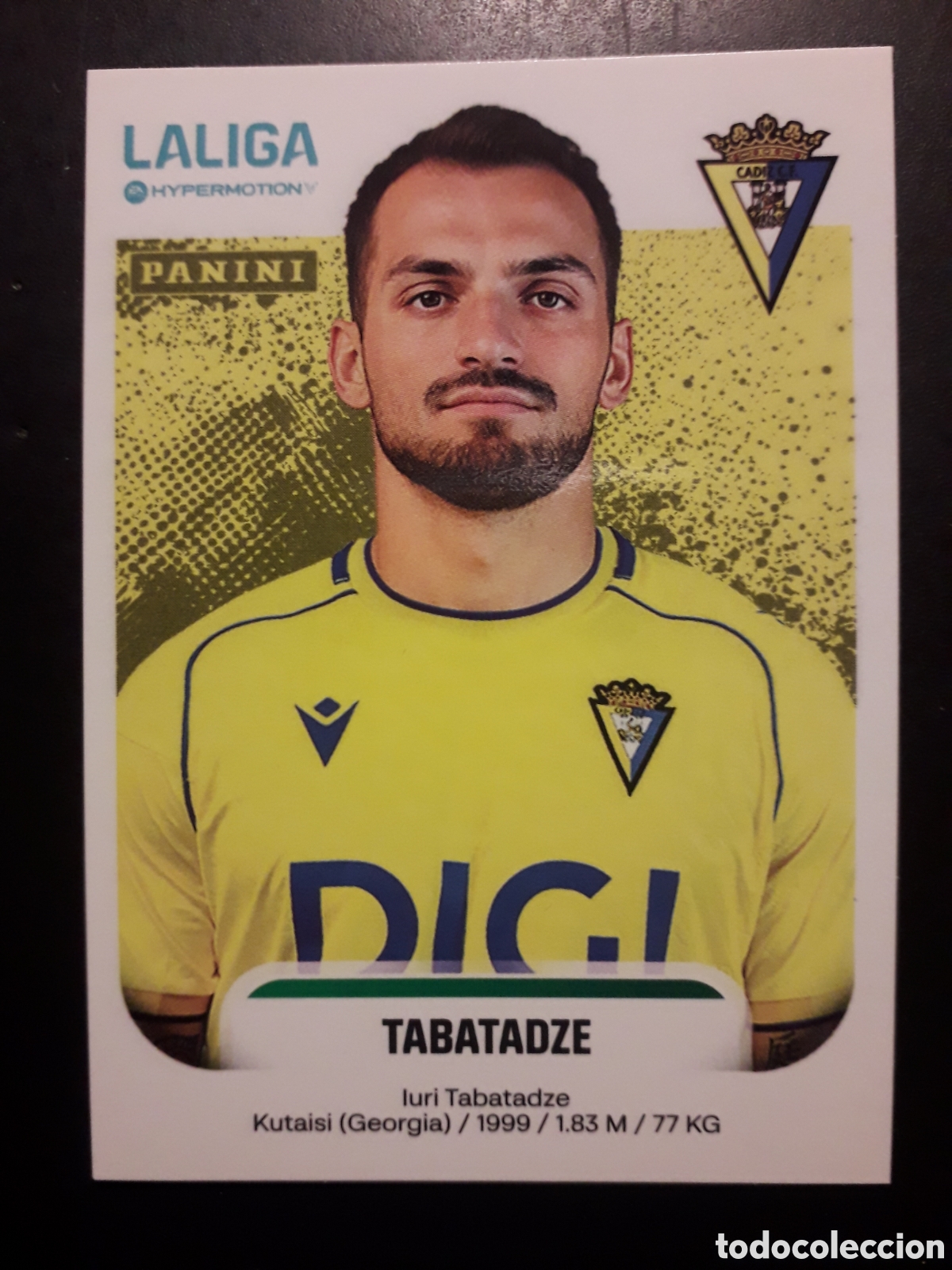 Cromos de F&uacute;tbol: TABATADZE C&Aacute;DIZ N&deg; 93 A LALIGA HYPERMOTION 25 26 2025 2026 PANINI SIN PEGAR PEDIDO M&Iacute;NIMO 3&euro;