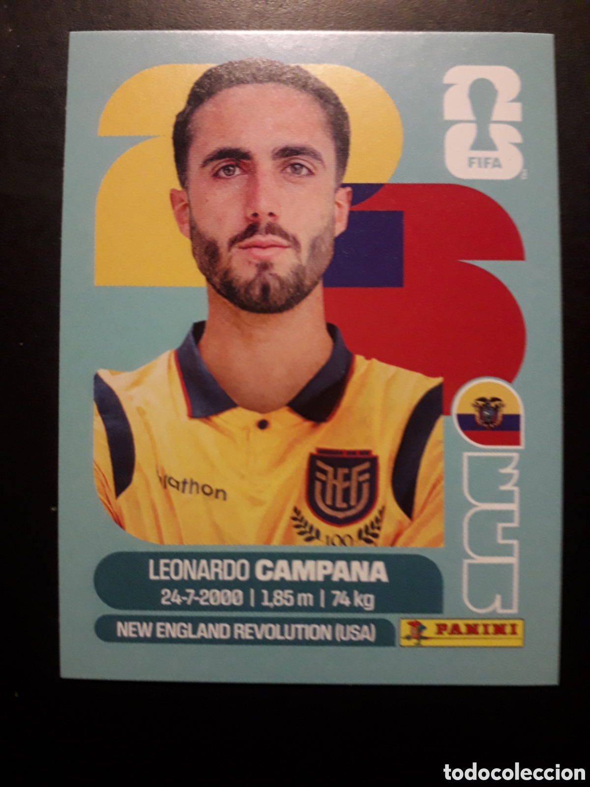 Cromos de F&uacute;tbol: CAMPANA ECUADOR ECU 15 MUNDIAL F&Uacute;TBOL 2026 FIFA WORLD CUP PANINI SIN PEGAR PEDIDO M&Iacute;NIMO 3&euro;
