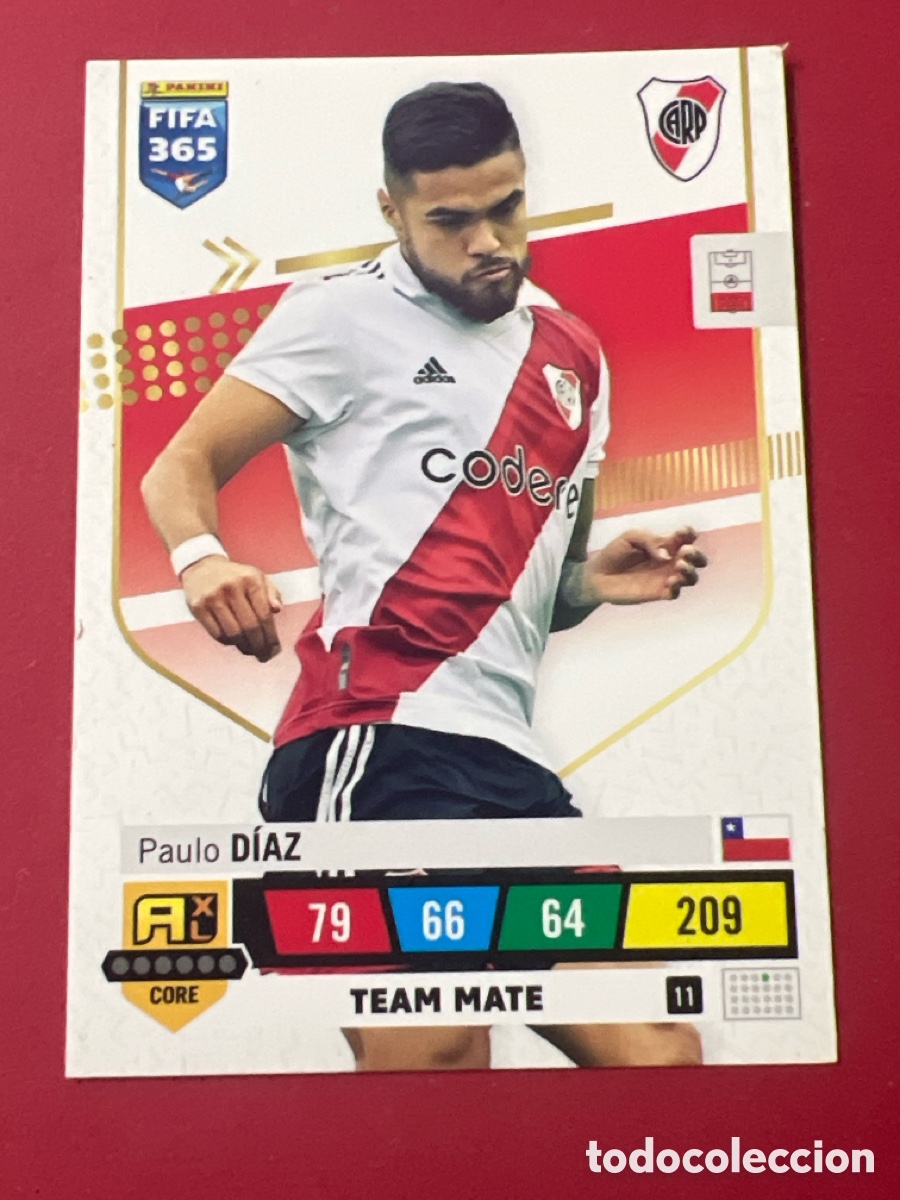 Cromos de F&uacute;tbol: C6963. 11 Paulo D&iacute;az, River Plate, Adrenalyn Fifa 365 2023