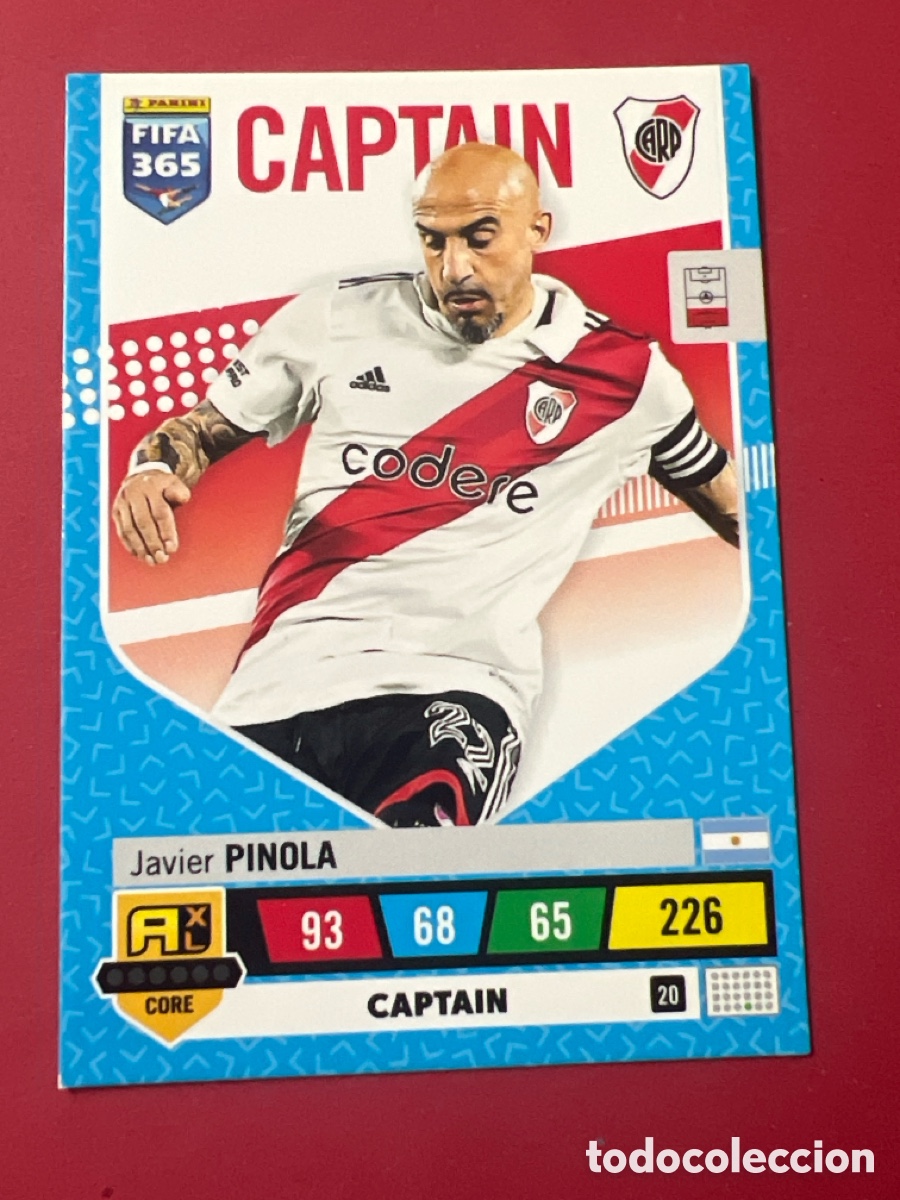 Cromos de F&uacute;tbol: C6971. Adrenalyn XL Fifa 365 Panini 2022/2023 22/23 Javier Pinola 20 (River Plate) Captain