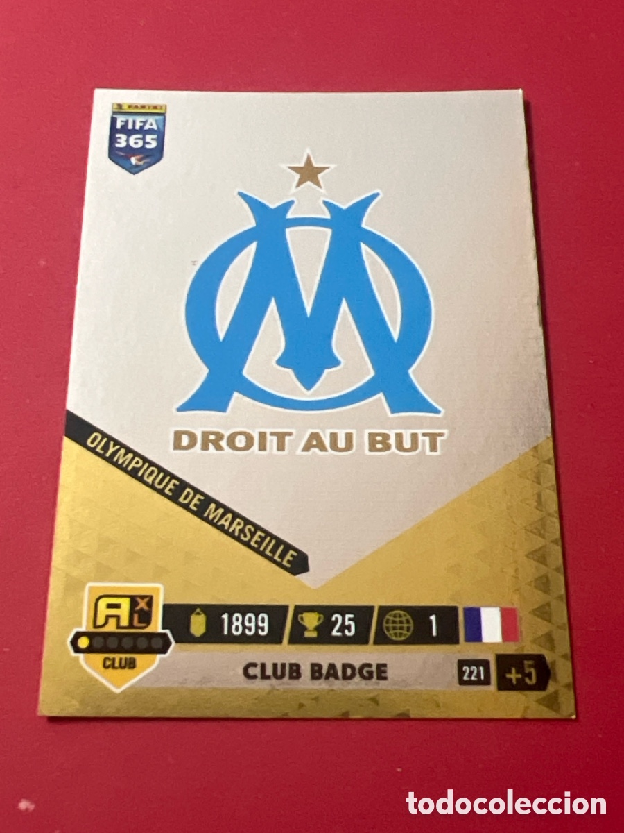 Cromos de F&uacute;tbol: C6981. Adrenalyn XL 365 22 23 2022 2023 - club Badge 221 Marseille