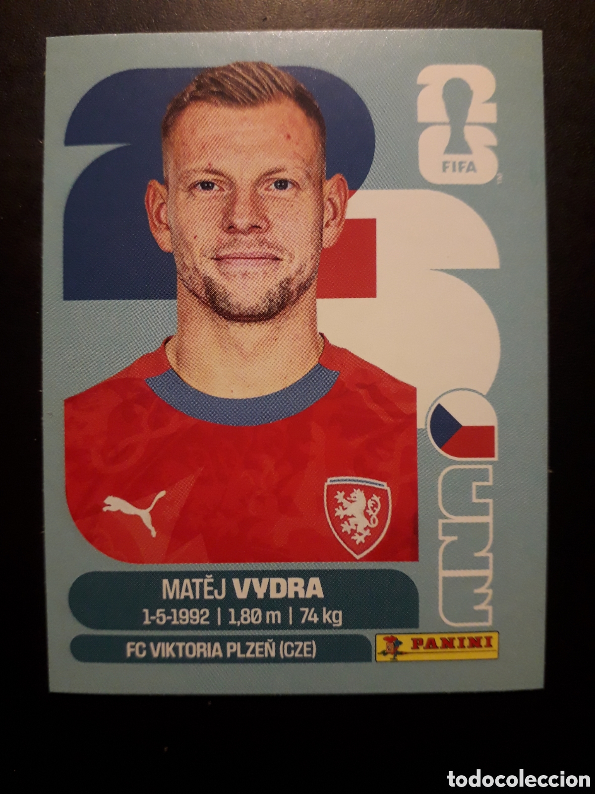 Cromos de F&uacute;tbol: VYDRA REP CHECA/CHEQUIA CZE 15 MUNDIAL F&Uacute;TBOL 2026 FIFA WORLD CUP PANINI SIN PEGAR PEDIDO M&Iacute;NIMO 3&euro;.