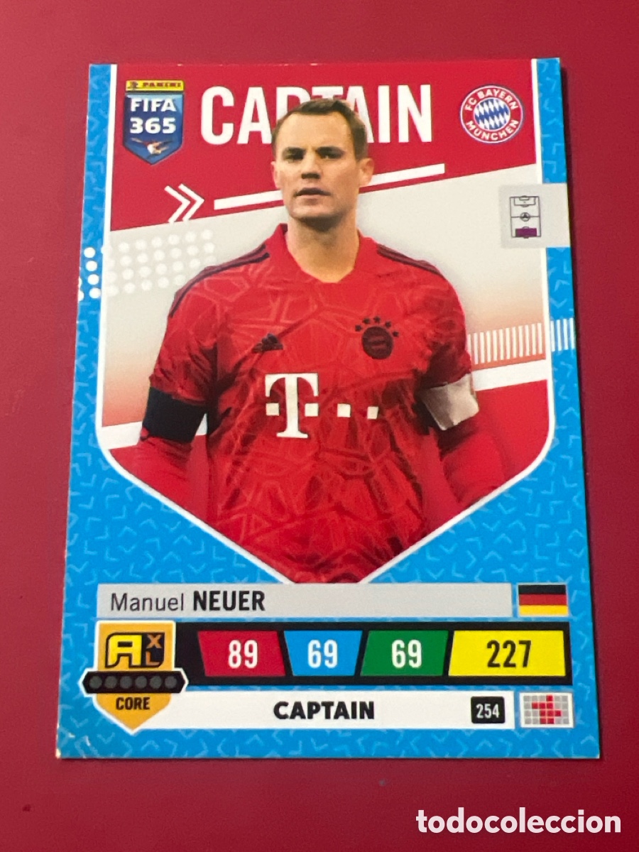 Cromos de F&uacute;tbol: C7008. Neuer Bayern Munich CAPTAIN 22-23 Fifa 365 # 254