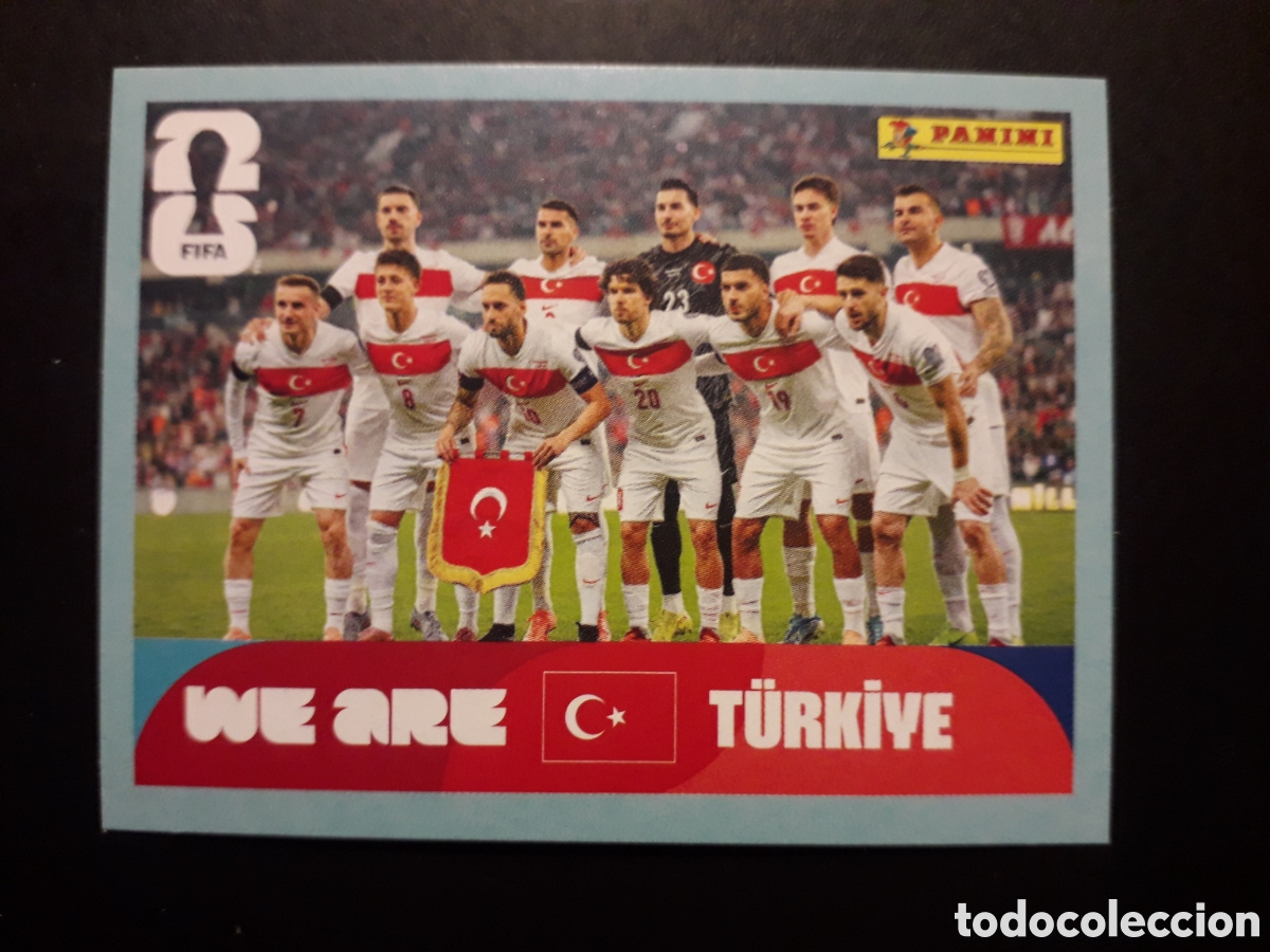 Cromos de F&uacute;tbol: EQUIPO TURQU&Iacute;A TUR 13 MUNDIAL F&Uacute;TBOL 2026 FIFA WORLD CUP PANINI SIN PEGAR PEDIDO M&Iacute;NIMO 3&euro;