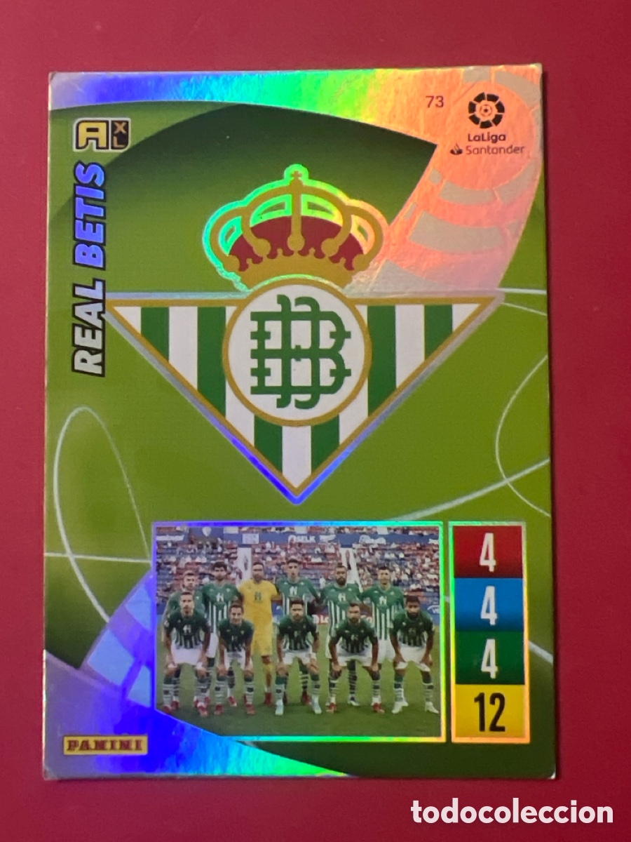 Cromos de F&uacute;tbol: C7092. 73 ESCUDO REAL BETIS FICHAS ALBUM ADRENALYN XL 2021 2022 21 22