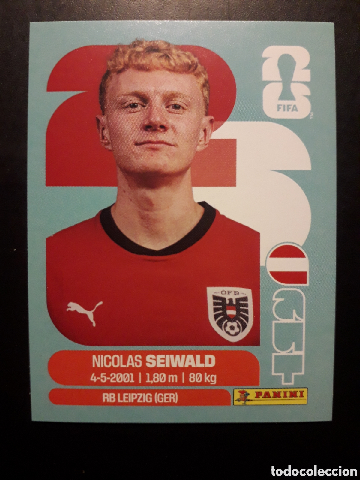 Cromos de F&uacute;tbol: SEIWALD AUSTRIA AUT 15 MUNDIAL F&Uacute;TBOL 2026 FIFA WORLD CUP PANINI SIN PEGAR PEDIDO M&Iacute;NIMO 3&euro;