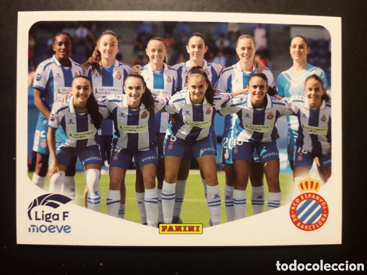 Cromos de F&uacute;tbol: EQUIPO RCD ESPA&Ntilde;OL/ESPANYOL N&deg; 183 LIGA F FEMENINA 2025 2026 25 26 PANINI SIN PEGAR PEDIDO M&Iacute;NIMO 3&euro;