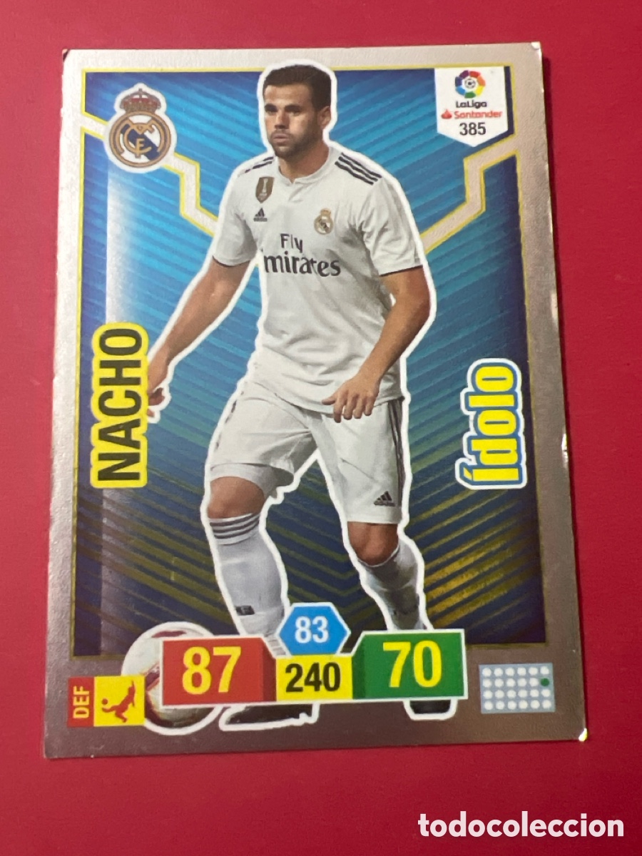 Cromos de F&uacute;tbol: C7126. 385 NACHO (IDOLO) REAL MADRID C.F. ADRENALYN 18/19 PANINI