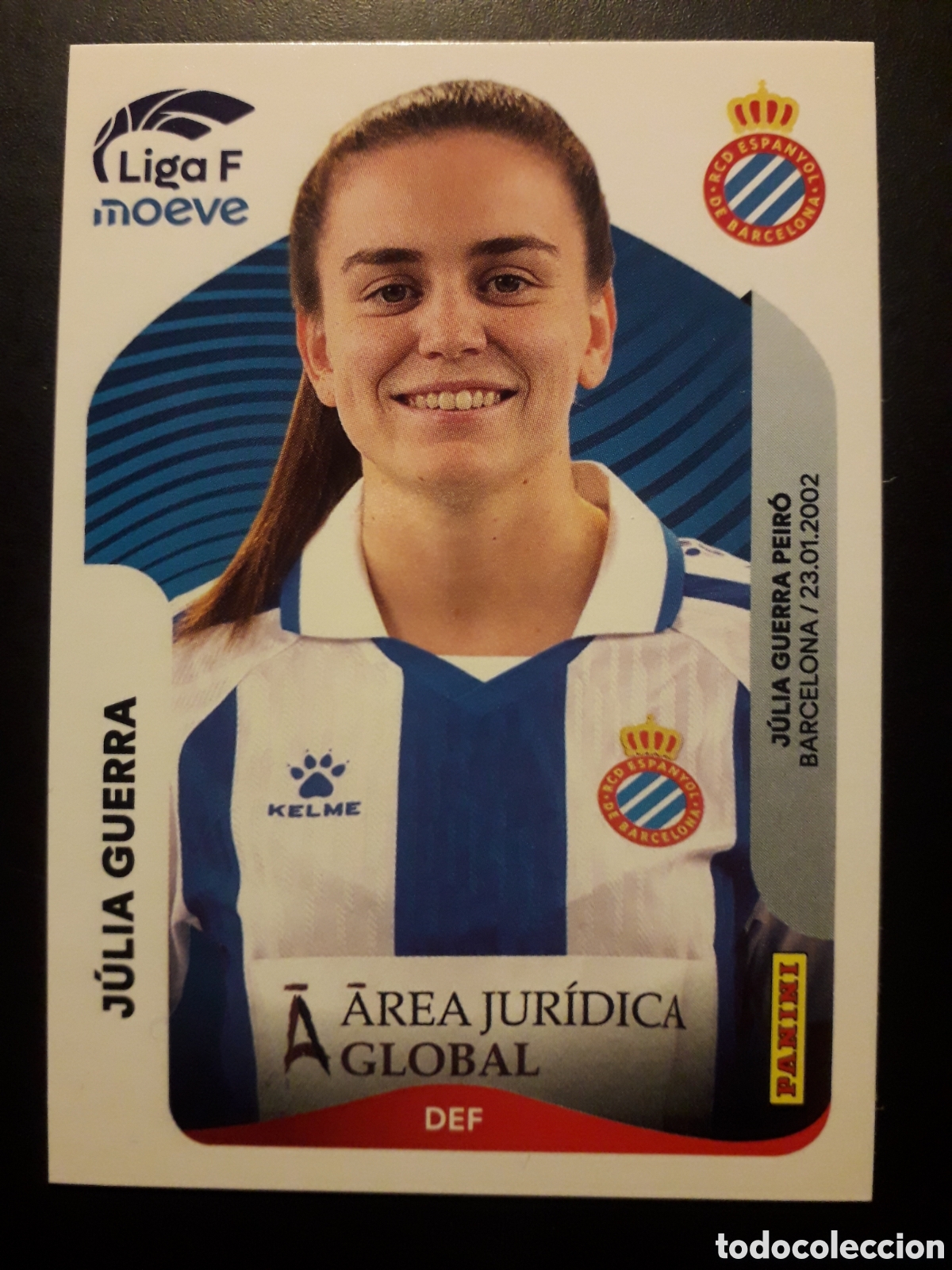 Cromos de F&uacute;tbol: J&Uacute;LIA GUERRA RCD ESPA&Ntilde;OL/ESPANYOL N&deg; 191 LIGA F FEMENINA 2025 2026 25 26 PANINI PEDIDO M&Iacute;NIMO 3&euro;