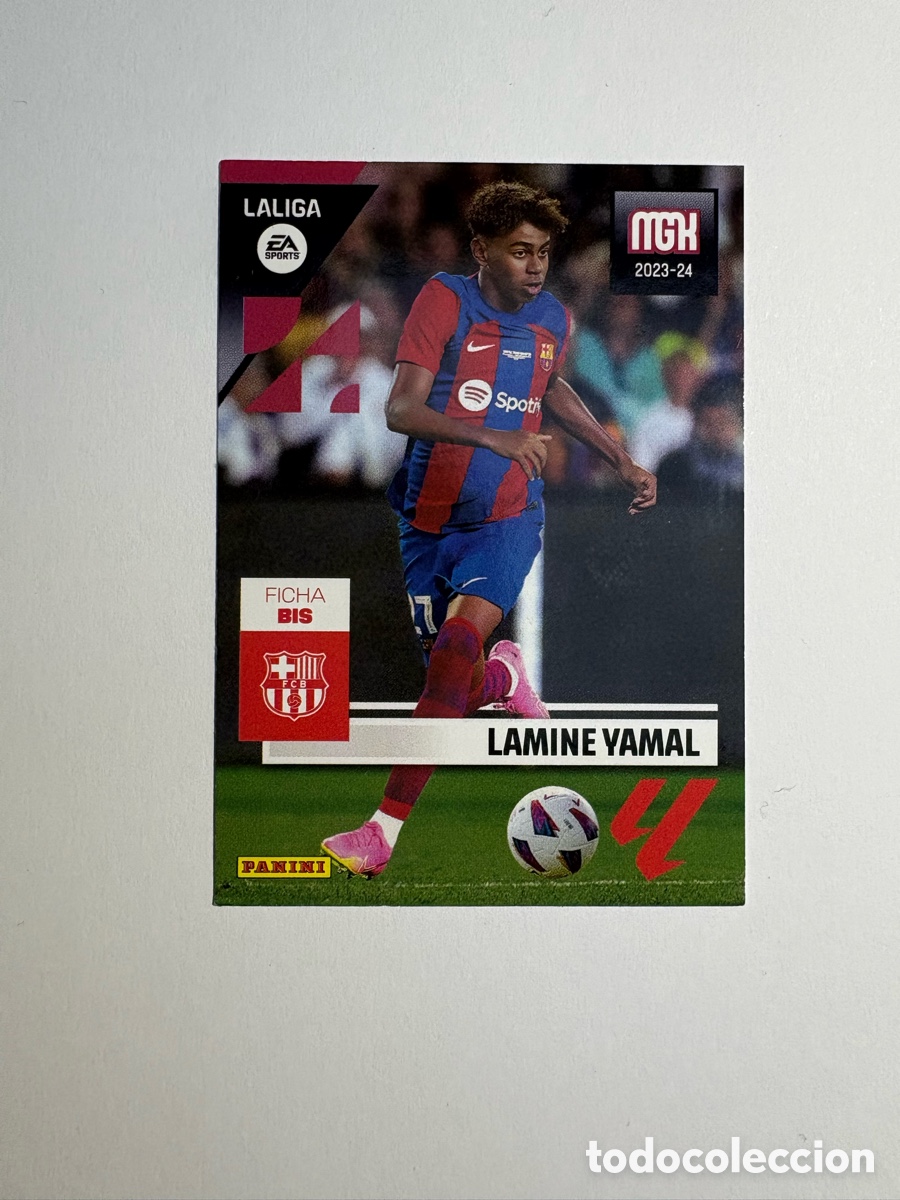 Cromos de F&uacute;tbol: Rookie Lamine Yamal #108BIS 108 bis FC Barcelona Panini Megacracks 2023 2024 23 24