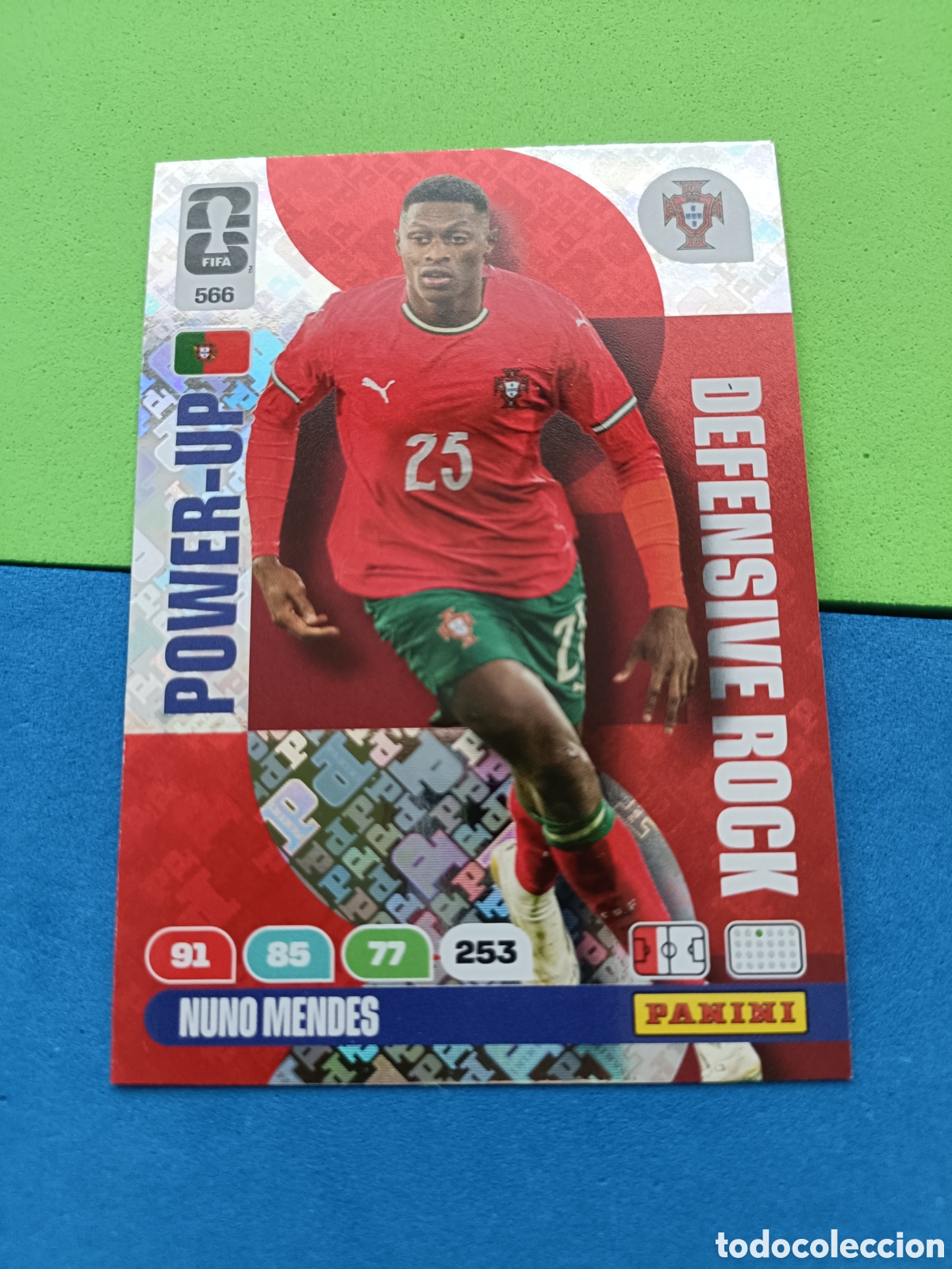 Cromos de F&uacute;tbol: Adrenalyn XL Fifa World cup 2026 mundial - Power up Defensive 566 Nuno Mendes
