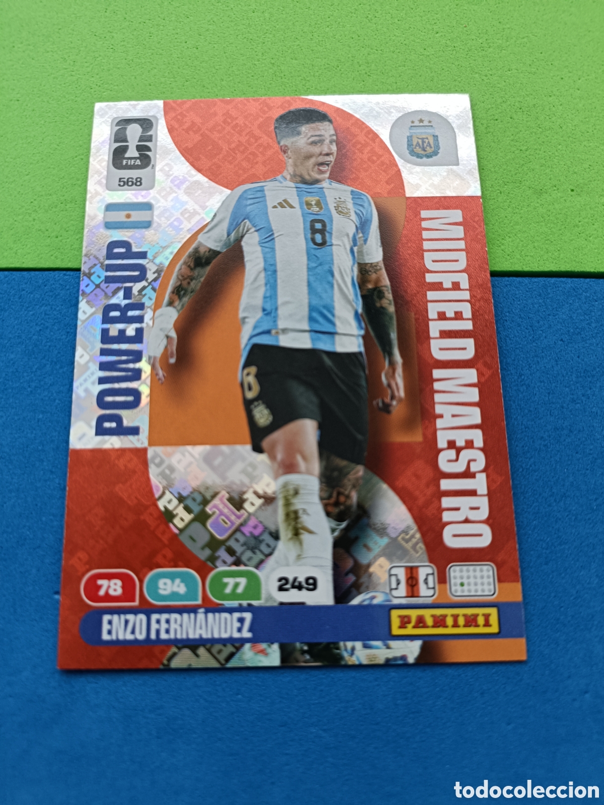 Cromos de F&uacute;tbol: Adrenalyn XL Fifa World cup 2026 mundial - Power up Midfield 568 Enzo Fern&aacute;ndez