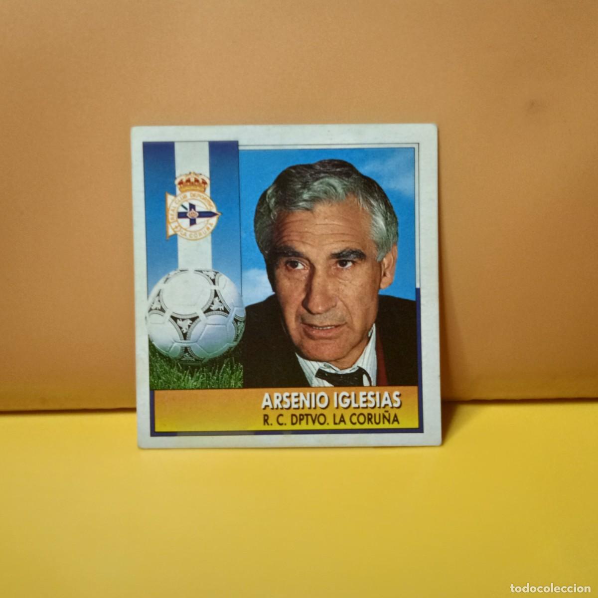 Cromos de F&uacute;tbol: EDICIONES ESTE 1992 1993 92 93 DEPORTIVO LA CORU&Ntilde;A ARSENIO IGLESIAS
