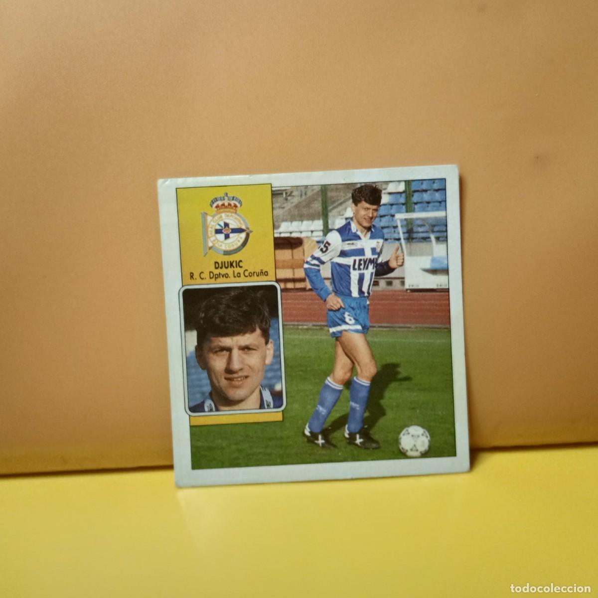 Cromos de F&uacute;tbol: EDICIONES ESTE 1992 1993 92 93 DEPORTIVO LA CORU&Ntilde;A DJUKIC
